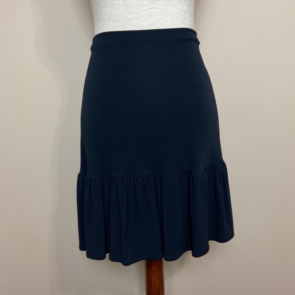 Gap Black Tiered Ruffle Mini Skirt